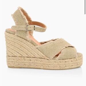 Women's Castañer Bromelia Linen Espadrille Wedge Sandals